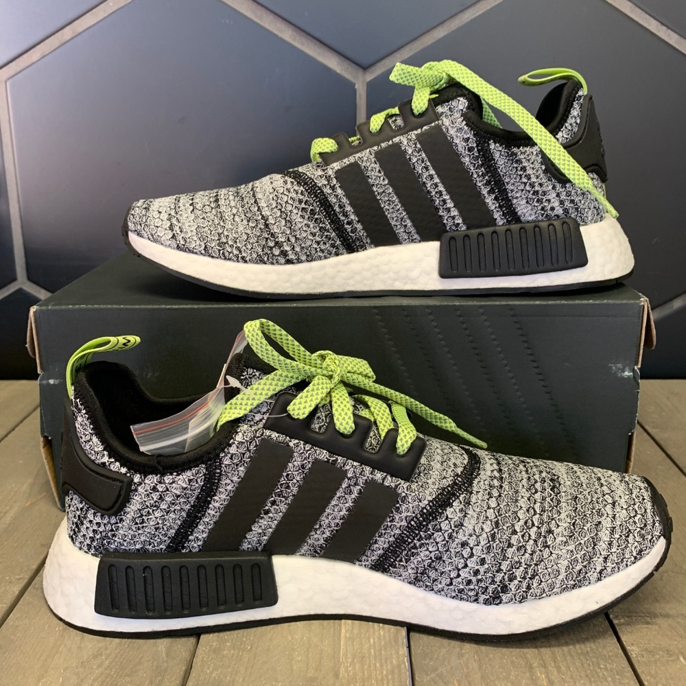 Adidas NMD R1 Static Solar Yellow Running Shoes - Picture 2 of 6